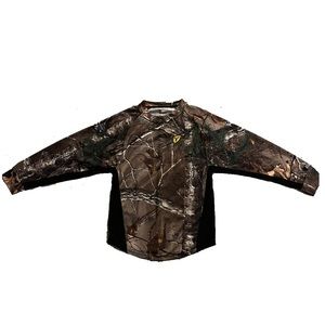 NWOT S Youth Scent Blocker Kids Boys Camo Camouflage Hunting Long Sleeve Shirt